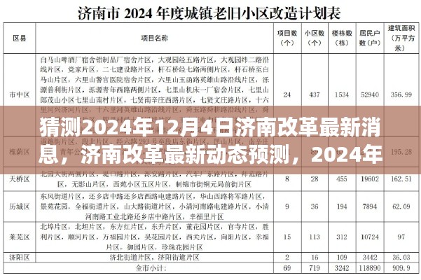 济南改革深度解读与预测，2024年12月4日最新动态与初学者进阶指南