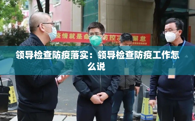领导检查防疫落实：领导检查防疫工作怎么说 