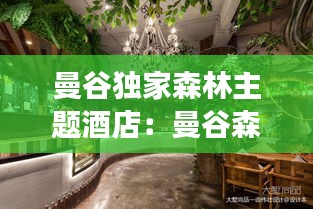 曼谷独家森林主题酒店：曼谷森林咖啡馆 