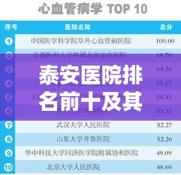 泰安医院排名前十及其影响力深度解析