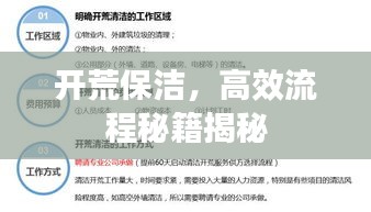 开荒保洁，高效流程秘籍揭秘