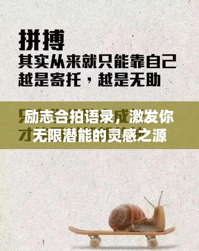 励志合拍语录，激发你无限潜能的灵感之源