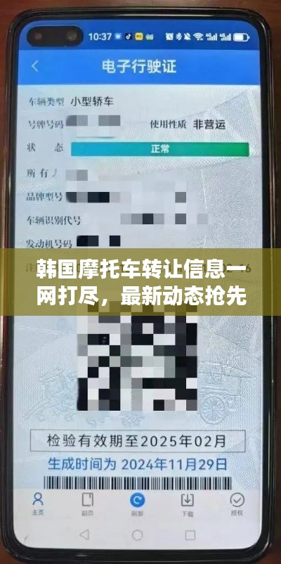 韩国摩托车转让信息一网打尽，最新动态抢先看